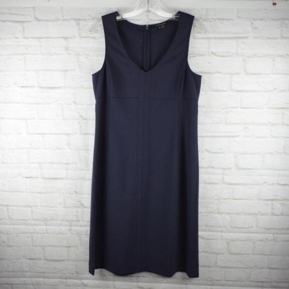 Theory Betty  Navy Blue light wool blend dress - Picture 1 of 8